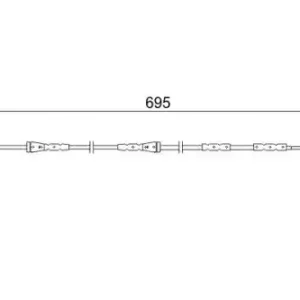 Датчик тормозных колодок BOSCH 1 987 473 050 электронный
