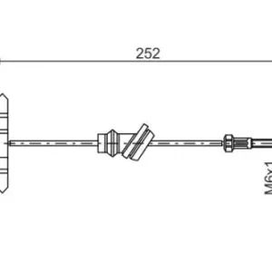 Трос ручного тормоза BOSCH 1 987 477 503
