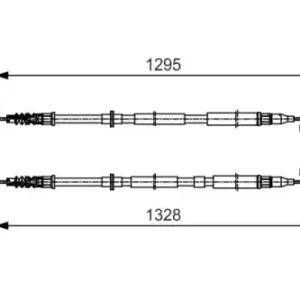 Трос ручного тормоза BOSCH 1 987 477 908
