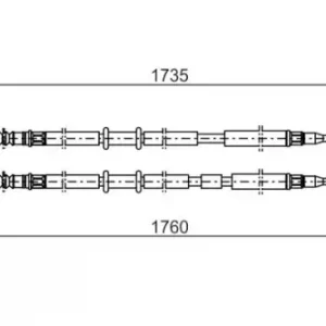 Трос ручного тормоза BOSCH 1 987 477 934