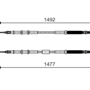 Трос ручного тормоза BOSCH 1 987 482 038