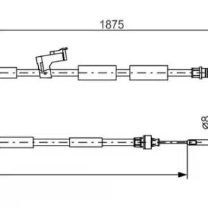 Трос ручного тормоза BOSCH 1 987 482 057