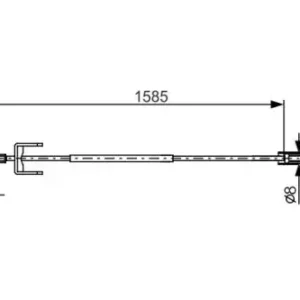 Трос ручного тормоза BOSCH 1 987 482 145