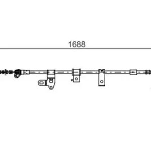 Трос ручного тормоза BOSCH 1 987 482 306