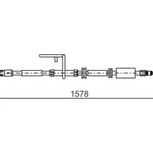 Трос ручного тормоза BOSCH 1 987 482 314