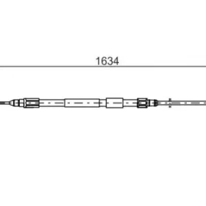 Трос ручного тормоза BOSCH 1 987 477 988