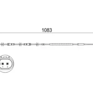 Датчик тормозных колодок BOSCH 1 987 473 500 электронный