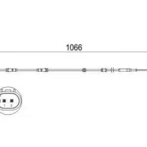 Датчик тормозных колодок BOSCH 1 987 473 501 электронный