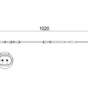 Датчик тормозных колодок BOSCH 1 987 473 510 электронный