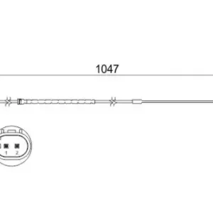 Датчик тормозных колодок BOSCH 1 987 473 512 электронный