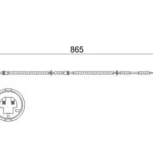 Датчик тормозных колодок BOSCH 1 987 473 519 электронный
