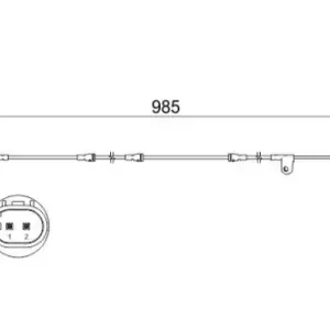 Датчик тормозных колодок BOSCH 1 987 473 520 электронный
