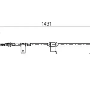 Трос ручного тормоза BOSCH 1 987 482 293