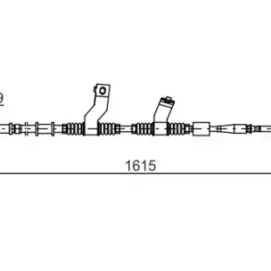 Трос ручного тормоза BOSCH 1 987 482 353