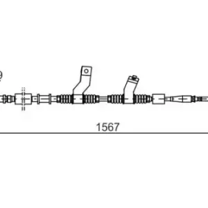 Трос ручного тормоза BOSCH 1 987 482 354