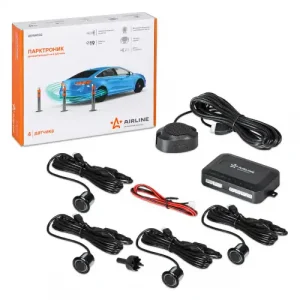 парктроник! на 4 датчика (черные), звуковой зуммер AEAW002 AIRLINE