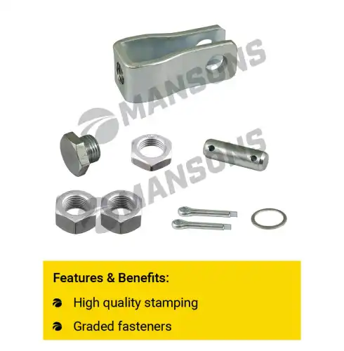вилка тормозной камеры! длинная с пальцем L=135 d14 M16x1.5 (с монтажным) Kogel, DAF 300.422 MANSONS
