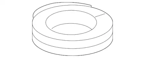 прокладка под пруж. задняя! MB W202/T202/W210/T210/C208/C209 93> 210 325 01 84