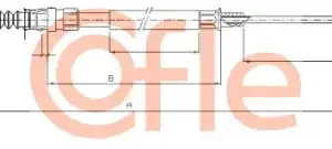Трос ручного тормоза COFLE 92.10.7628