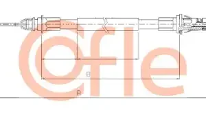 Трос ручного тормоза COFLE 92.10.6854