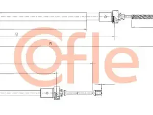 Трос ручного тормоза COFLE 92.10.6891