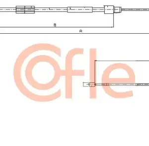 Трос ручного тормоза COFLE 92.10.9328