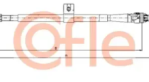 Трос ручного тормоза COFLE 92.17.0006