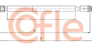 Трос ручного тормоза COFLE 92.10.4663