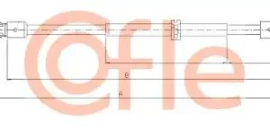 Трос ручного тормоза COFLE 92.10.9515