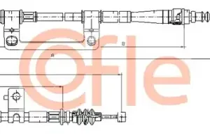 Трос ручного тормоза COFLE 92.17.6042
