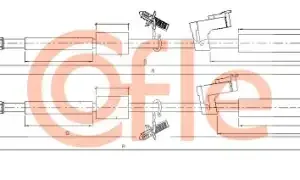 Трос ручного тормоза COFLE 92.10.5370