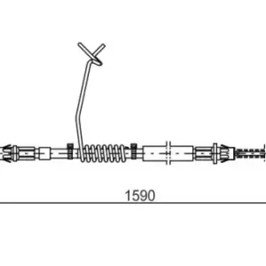 Трос ручного тормоза BOSCH 1 987 477 175