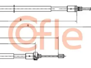 Трос ручного тормоза COFLE 92.10.6035