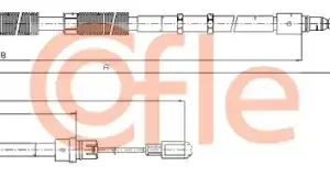Трос ручного тормоза COFLE 92.10.7535
