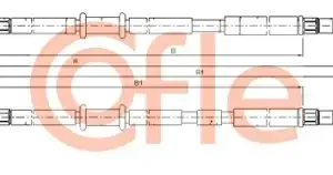 Трос ручного тормоза COFLE 92.11.5953