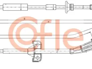 Трос ручного тормоза COFLE 92.10.8066