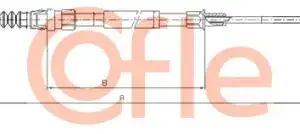 Трос ручного тормоза COFLE 92.10.7626