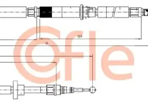 Трос ручного тормоза COFLE 92.10.7589