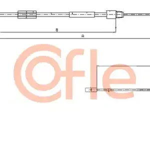 Трос ручного тормоза COFLE 92.10.9330