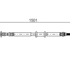 Трос ручного тормоза BOSCH 1 987 477 969