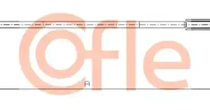 Трос ручного тормоза COFLE 92.17.0005