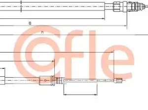 Трос ручного тормоза COFLE 92.10.6224
