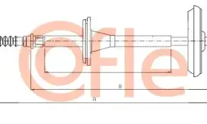 Трос ручного тормоза COFLE 92.10.8595