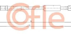 Трос ручного тормоза COFLE 92.10.9837