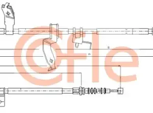 Трос ручного тормоза COFLE 92.17.0586