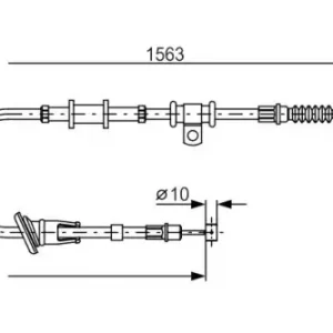 Трос ручного тормоза BOSCH 1 987 482 064