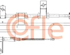 Трос ручного тормоза COFLE 92.17.2543