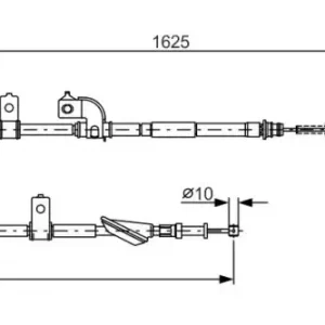 Трос ручного тормоза BOSCH 1 987 482 081