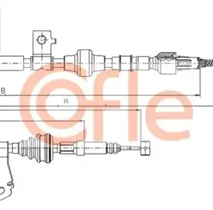 Трос ручного тормоза COFLE 92.17.4231