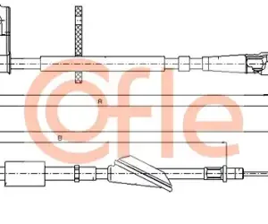 Трос ручного тормоза COFLE 92.17.5046